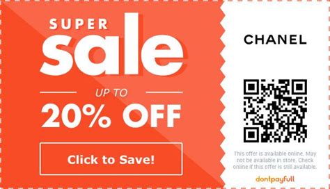 chanel coupon|chanel promo code 2024.